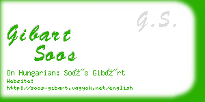 gibart soos business card